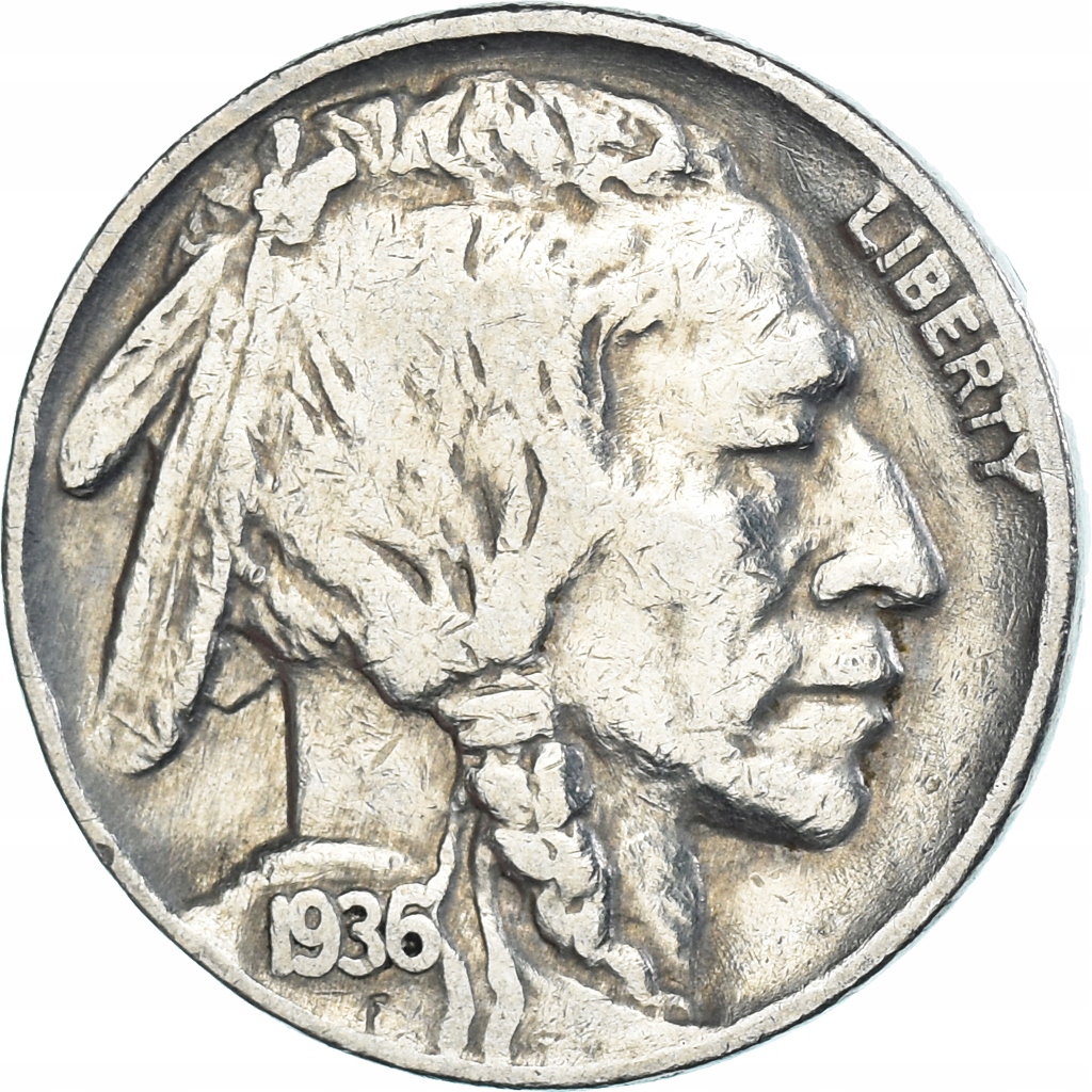 Moneta, USA, 5 Cents, 1936