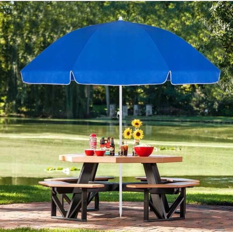 DUŻY PARASOL PLAŻOWY OGRODOWY BALKON 240cm 2,4M Model Parasol