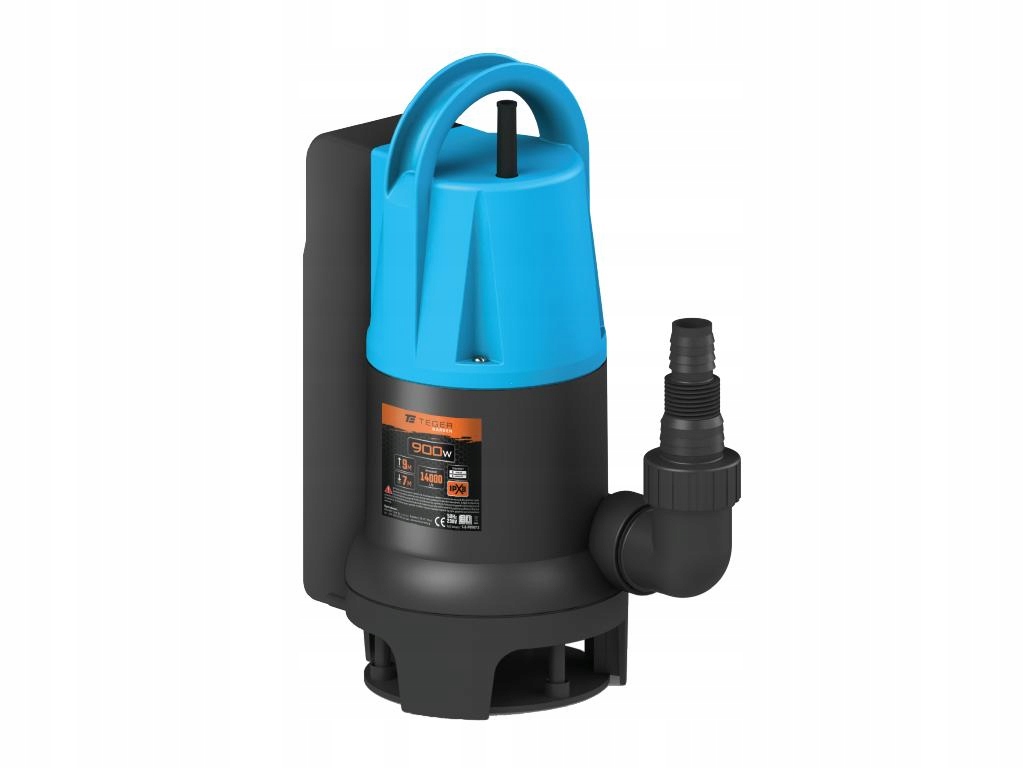 Teger Ponorná pumpa 900 W pre čistú a špinavú vodu Plavákový spínač