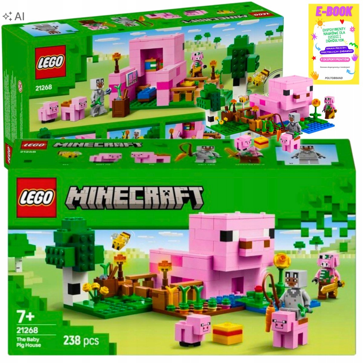 Lego Klocki Minecraft Dom Prosiaczka Dla Chłopca Ebook