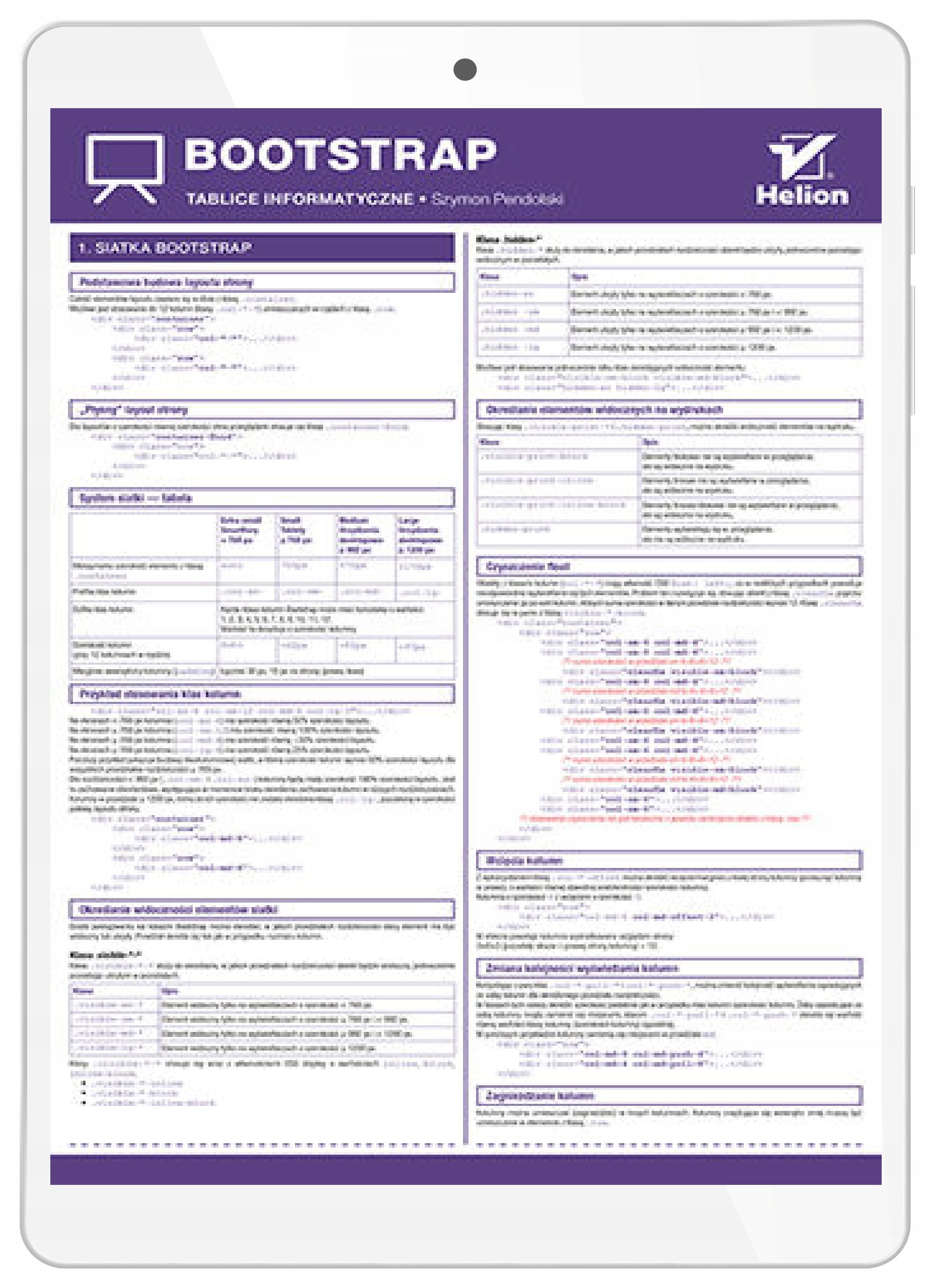 Tablice informatyczne. Bootstrap