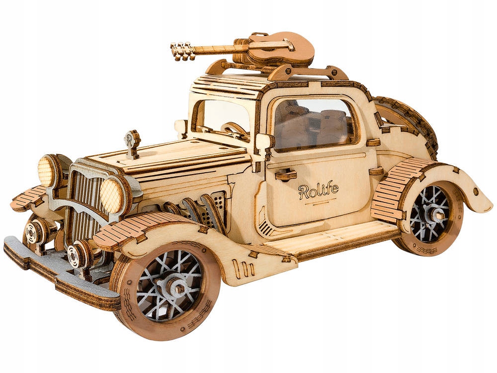 

Robotime Drewniany Model Puzzle 3D Zabytkowe Auto