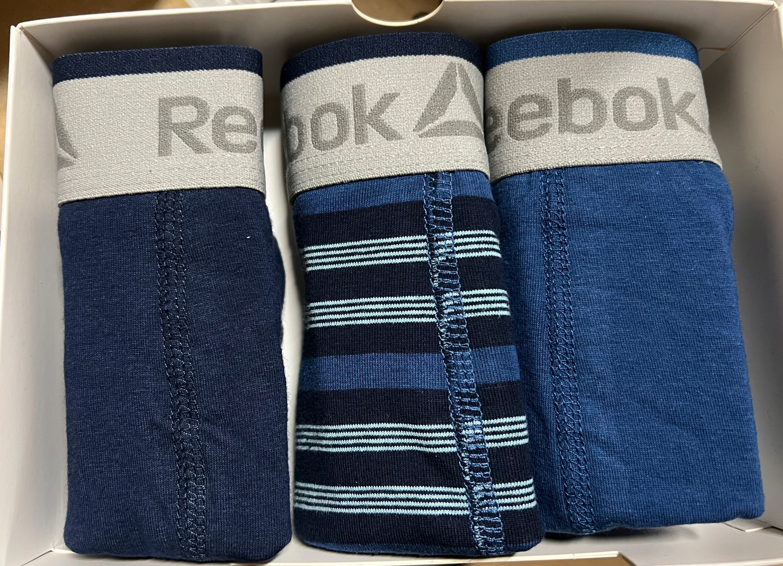 Majtki bokserki REEBOK 3-pack oryginalne F8143, S