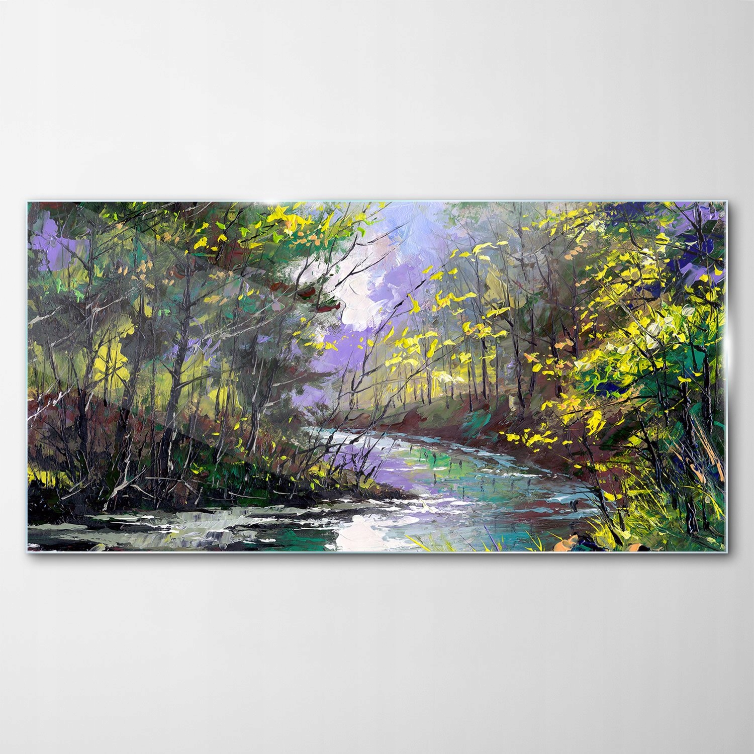 

Obraz Szklany Dekor Jesień Rzeka Krajobraz 100x50