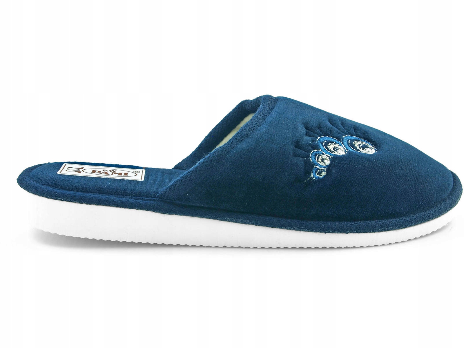 

Polskie kapcie pantofle domowe Pami dzg Granat 38