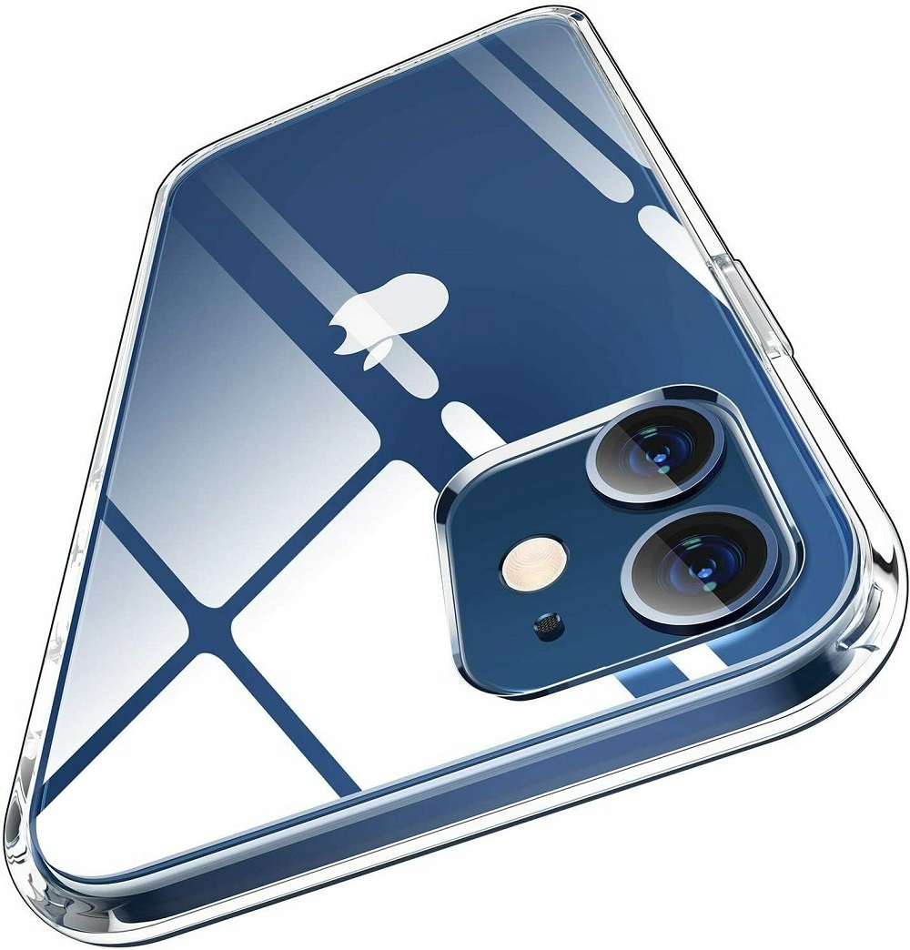 ETUI do IPHONE 12 MINI PRZEZROCZYSTE SLIM PLECKI CASE BEZBARWNE + SZKŁO 9H Marka TelForceOne
