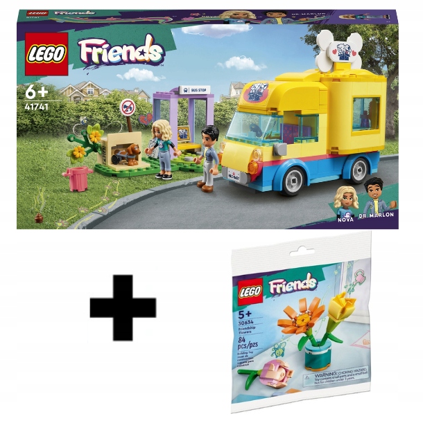 Lego Friends Záchranná Dodávka Psího Automobilu 41741 Lego 30634 Dárková Sada