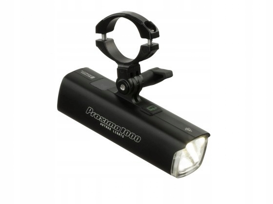 Přední světlo na kolo Author Proxima 1000 lm (držák GoPro) Usb, černá