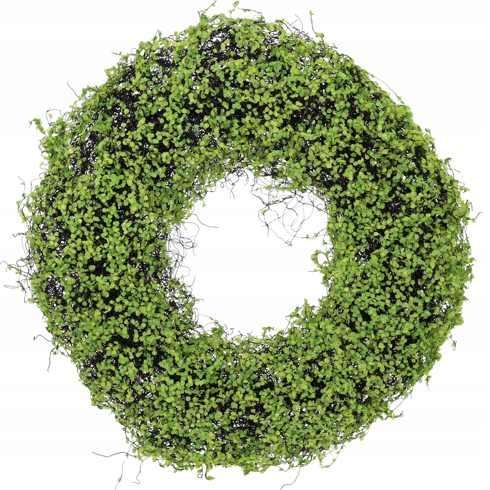 Zelený dekorativní věnec na hrob podzimní na dveře 55 cm