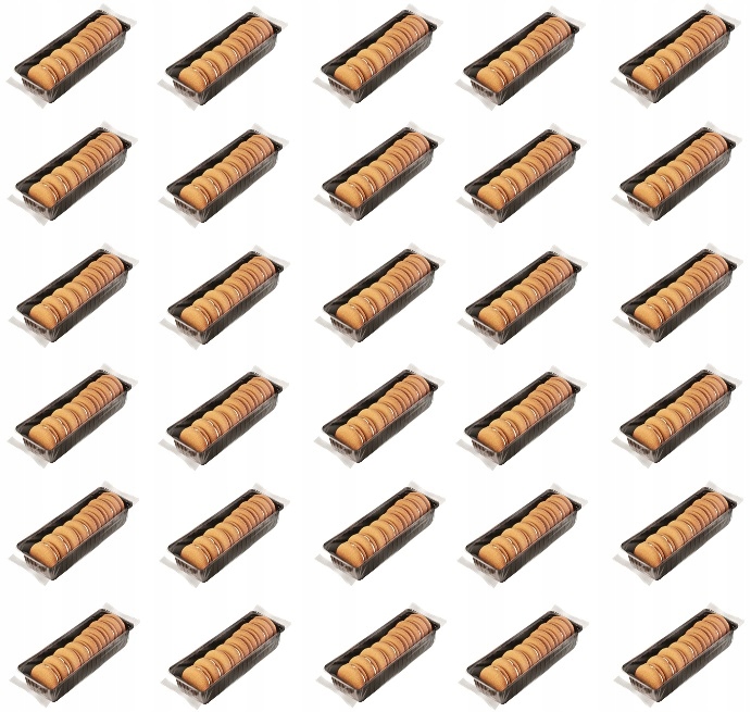 Levně 30 x 125 g Delicpol Bílá dáma – piškoty s želé a krémem Karton