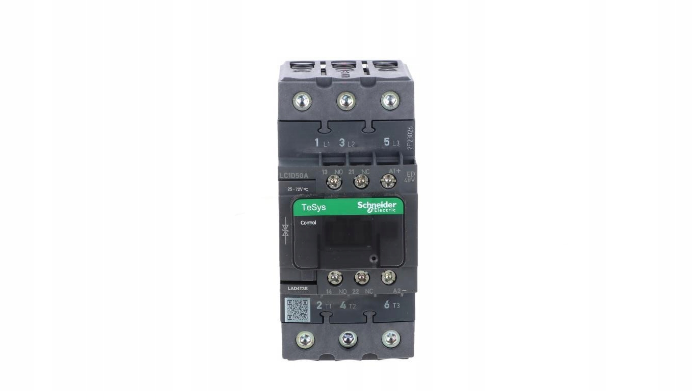 TeSys Deca Stycznik mocy 50A 3P 48V DC 1Z 1R (evk) LC1D50AED