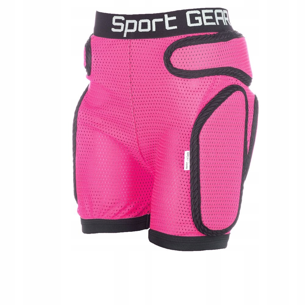 Spodenki z ochraniaczami dla Dziewczynki na narty Sguard różowe Xs 60-75cm