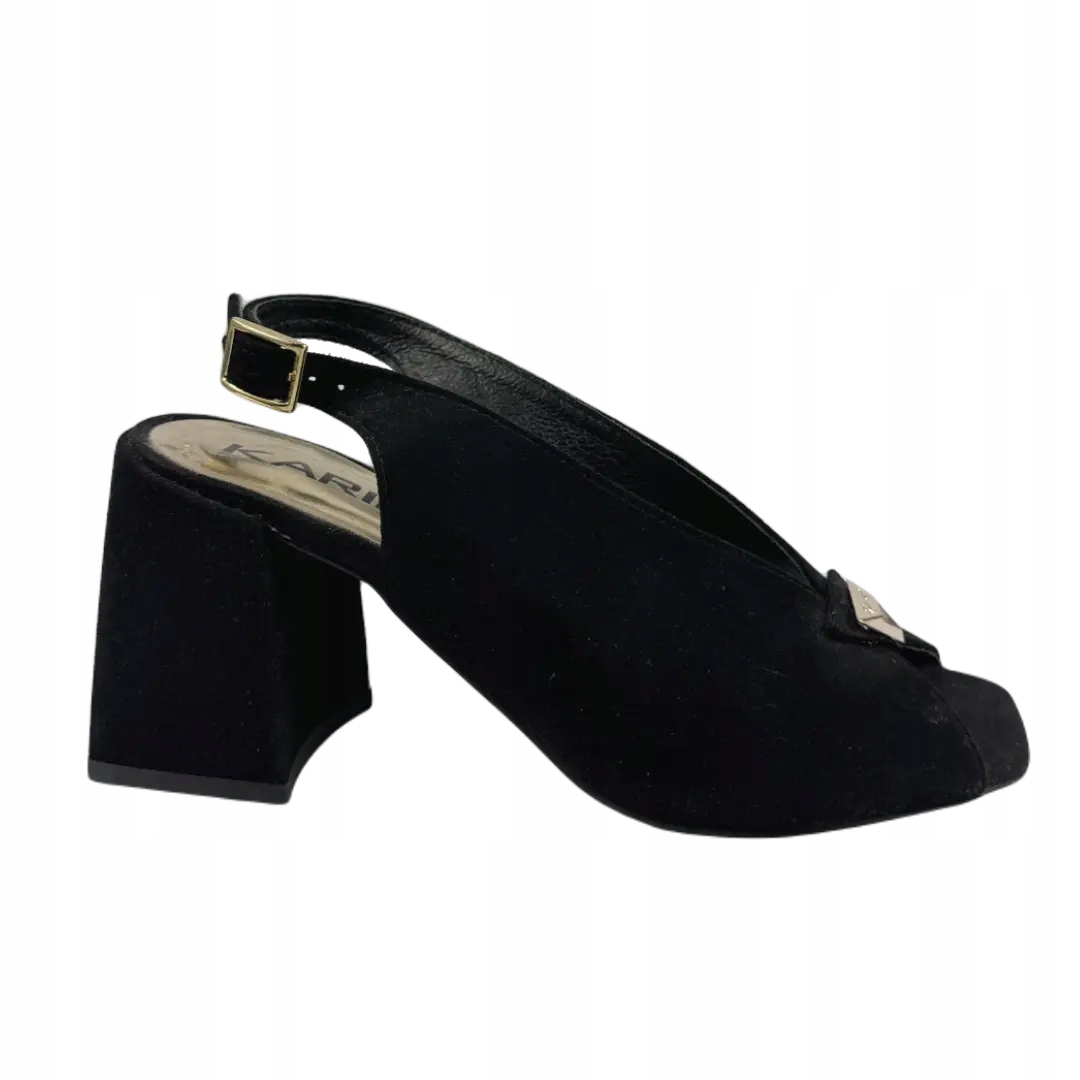 Dámské sandály Karino 4197/003 černý velur 39, Černá