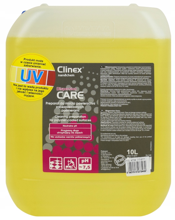 

Clinex Dispersion Care 10L Mycie Podłóg Polimerów