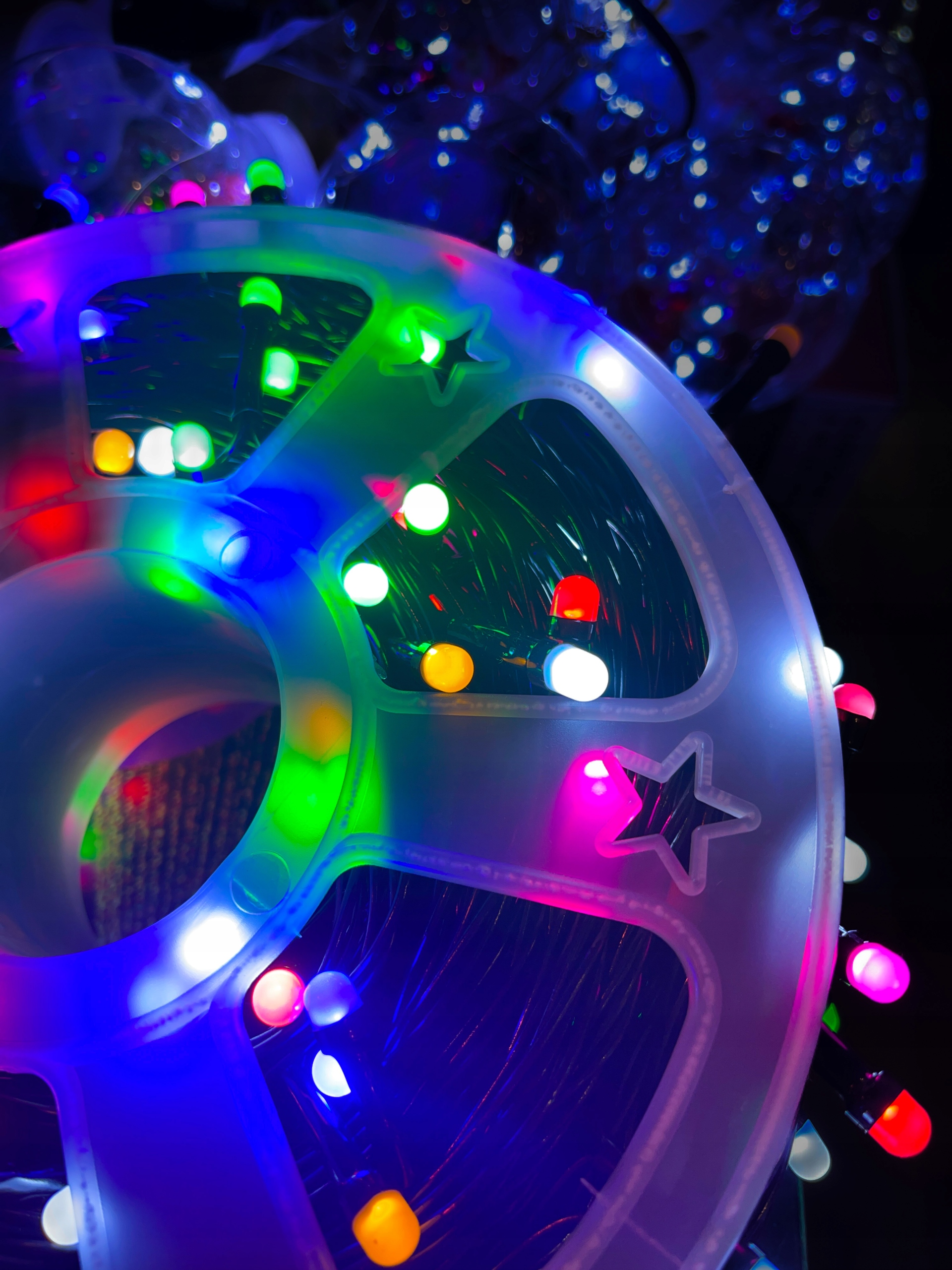 Vánoční Osvětlení Na Stromeček 250 Led Perlové 50 M Barevné