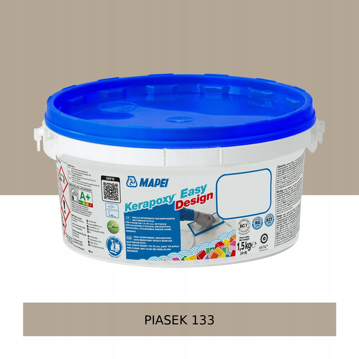 Mapei Kerapoxy Easy Design Fuga epoksydowa 1,5kg 133 Piasek