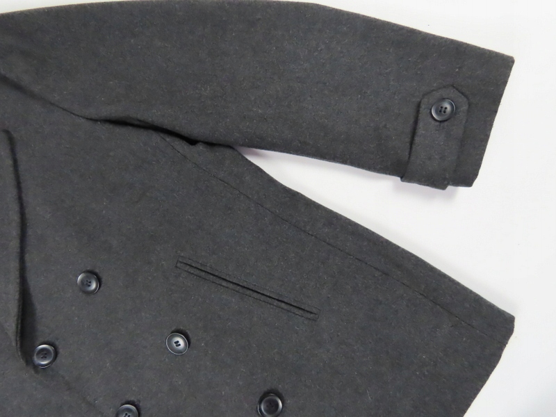 TU__PŁASZCZ DWURZĘDOWY SZARY WEŁNA__L Marka inna