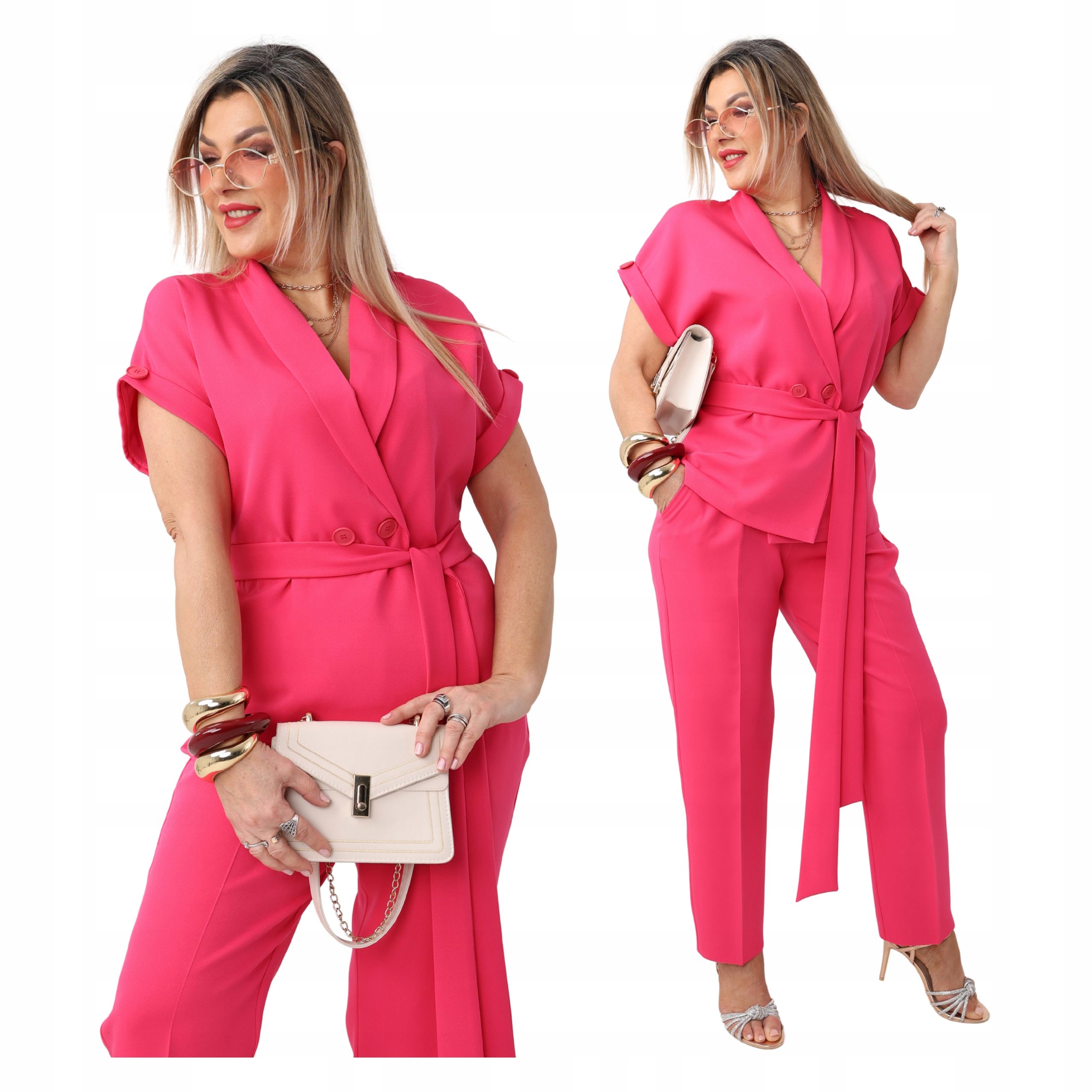 komplet damski z spodniami duże rozmiary Polski Producent zestaw