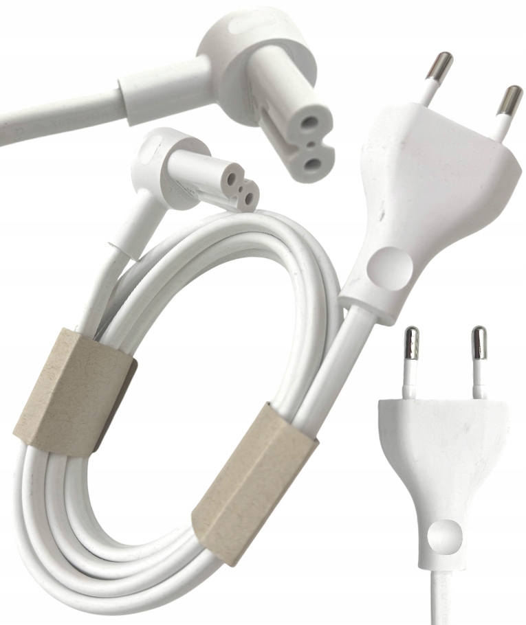 Кабель шнур питания SONOS восьмой угловой 2pin C7 для ТВ RTV бытовая техника 2 м белый