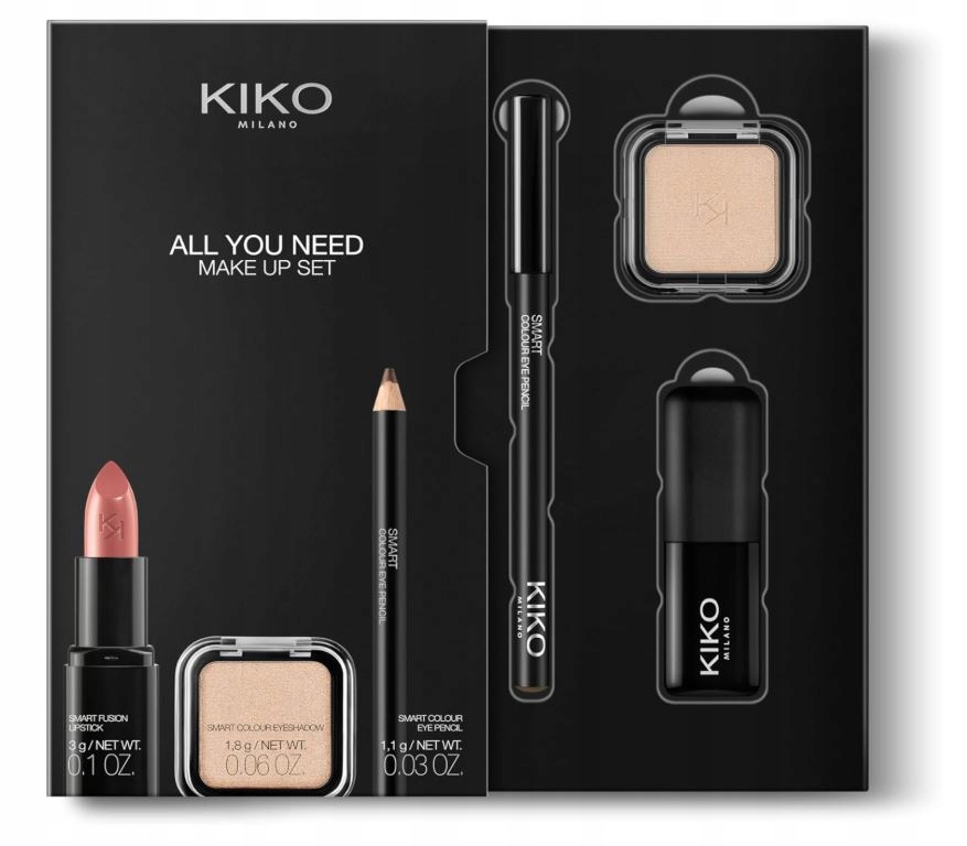 Kiko Milano – sada očních stínů, tužka na oči, rtěnka