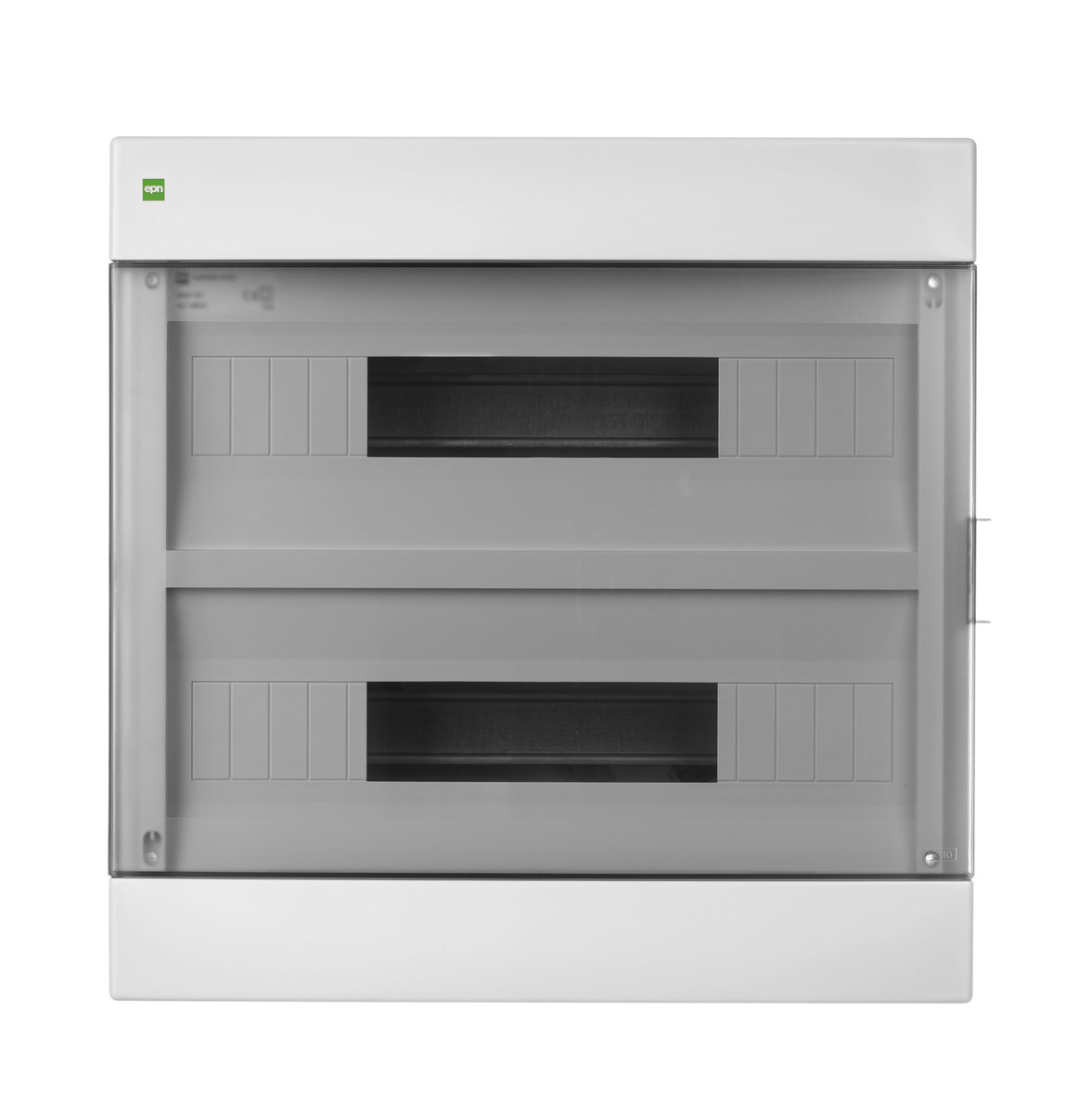 Nástěnný rozvaděč Areo IP40 2X18 Bílý, kouřové dveře