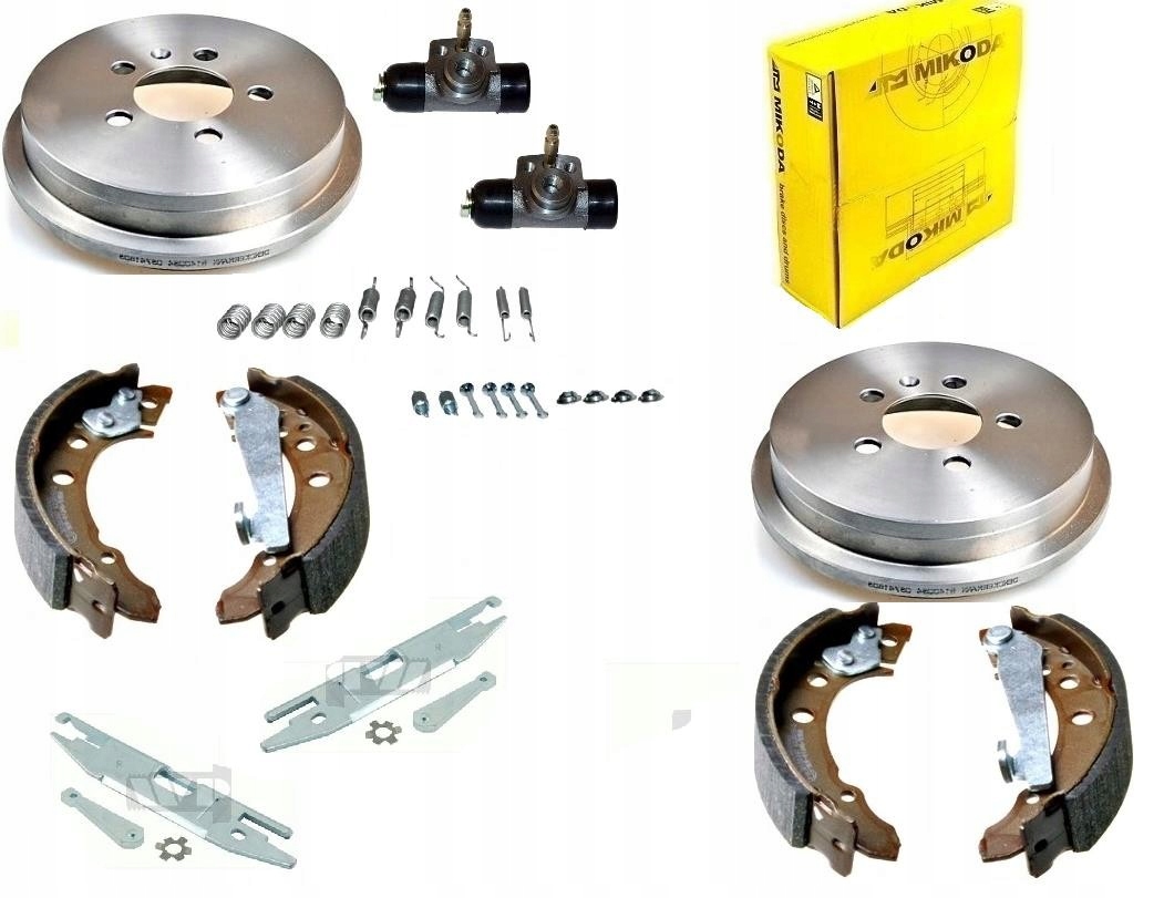 Bubny Čelisti Rozpěrky Válce Skoda Fabia I II Vw Polo 9N 6R Sada Gelů