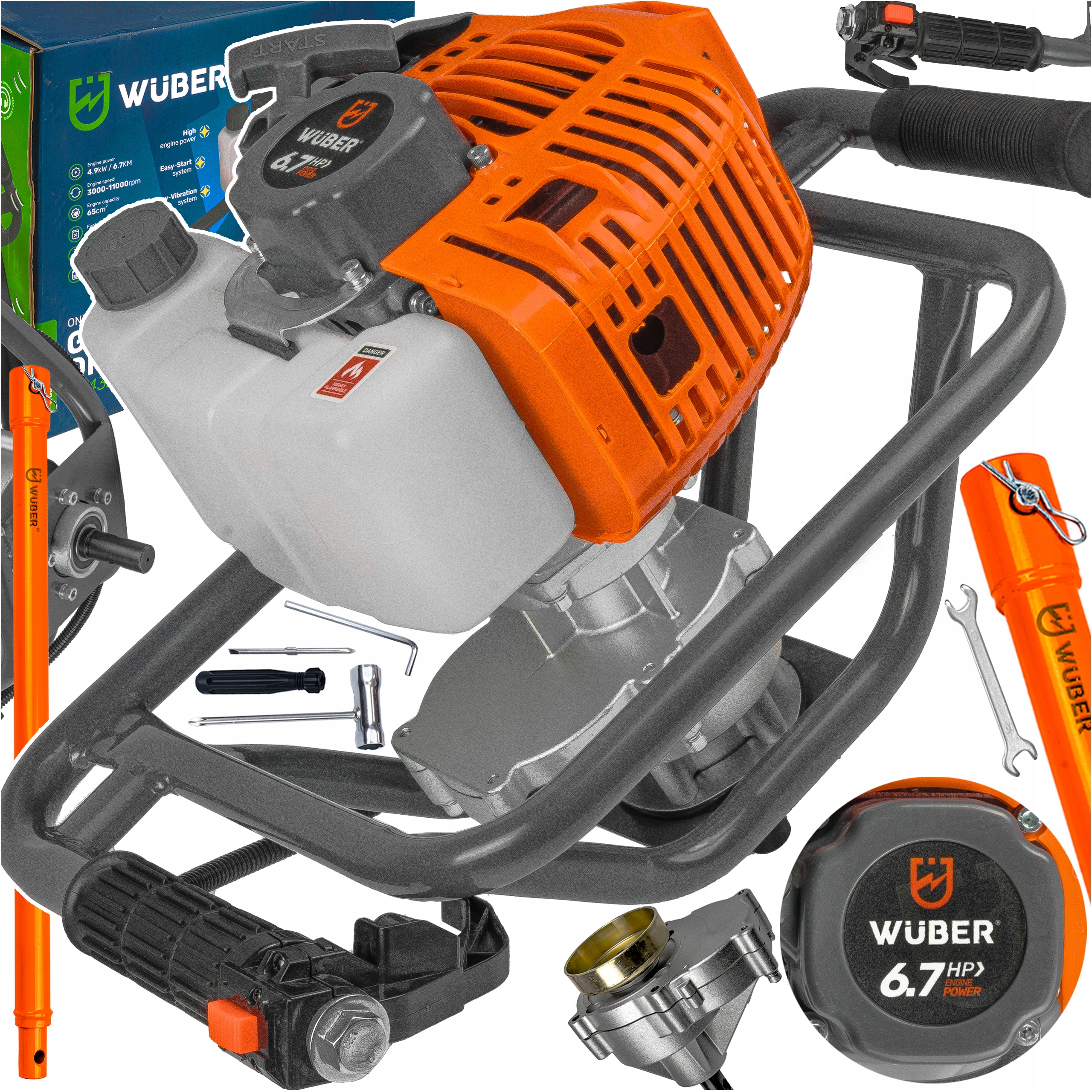 Vrták Benzínová Vrtačka Na Půdu 6,7 Km Prodloužení Vrtáku Wuber