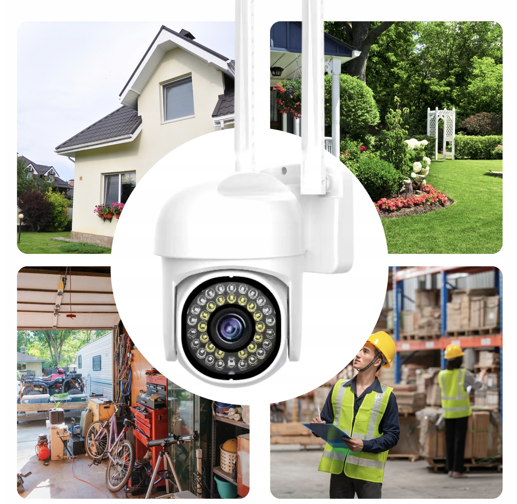 OBROTOWA BEZPRZEWODOWA KAMERA WiFi 5MPX QUADHD ZEWNĘTRZNA MONITORING SD Rodzaj wewnętrzna zewnętrzna