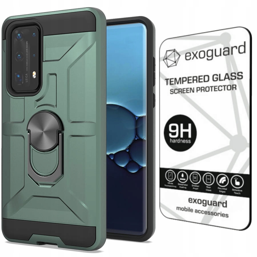 

Exoguard - Case Etui Pancerne+szkło do Huawei P40