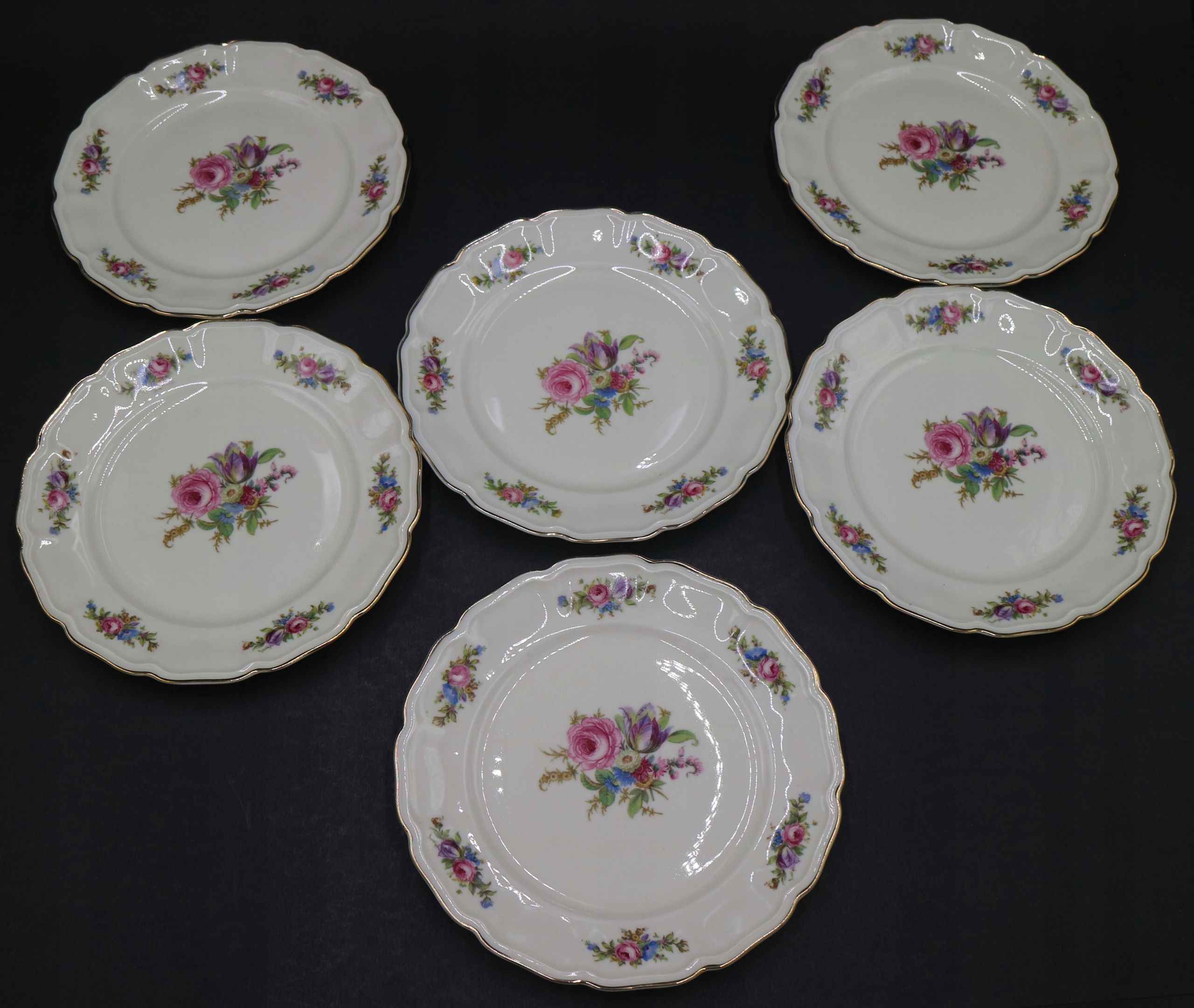Talerz x 6 sztuk ROSENTHAL REGINA lata 40 - te