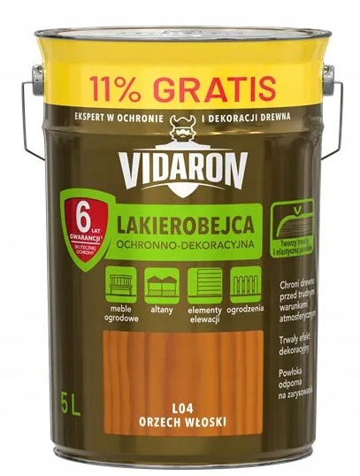 Vidaron Lakierobejca L04 Orzech Włoski 5L