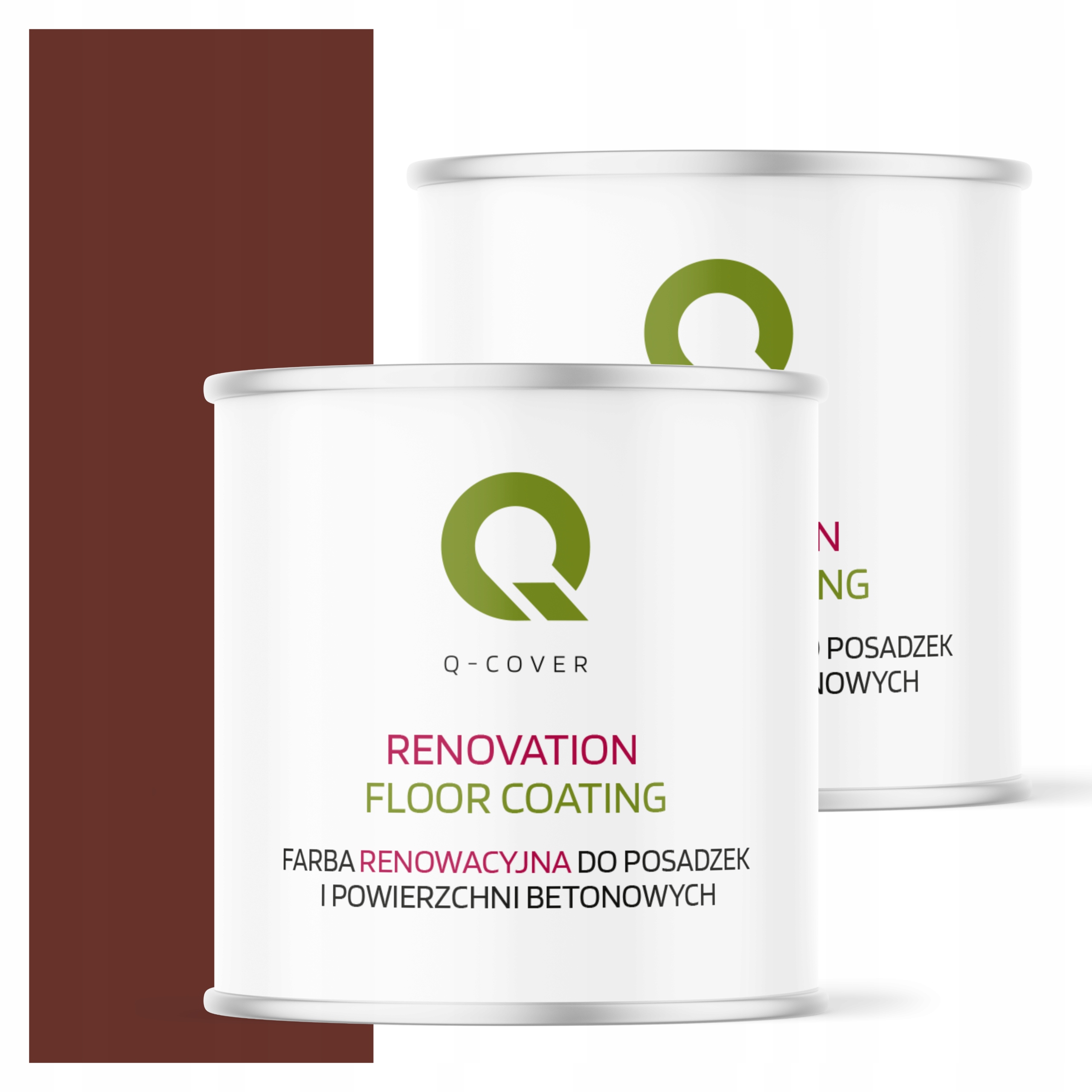 Ochranná farba na podlahy Renovačná hnedá červená 8012 polomatná 2,5