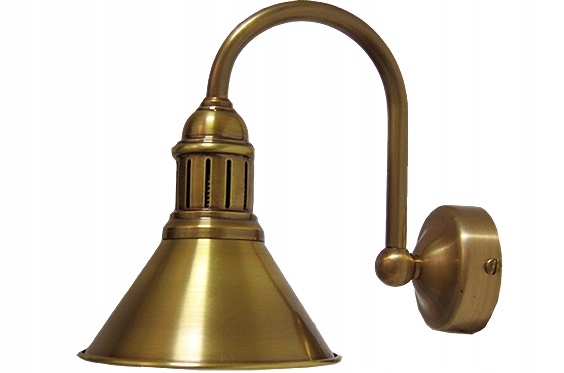 Mosadzné nástenné svietidlo, nástenná lampa z mosadze