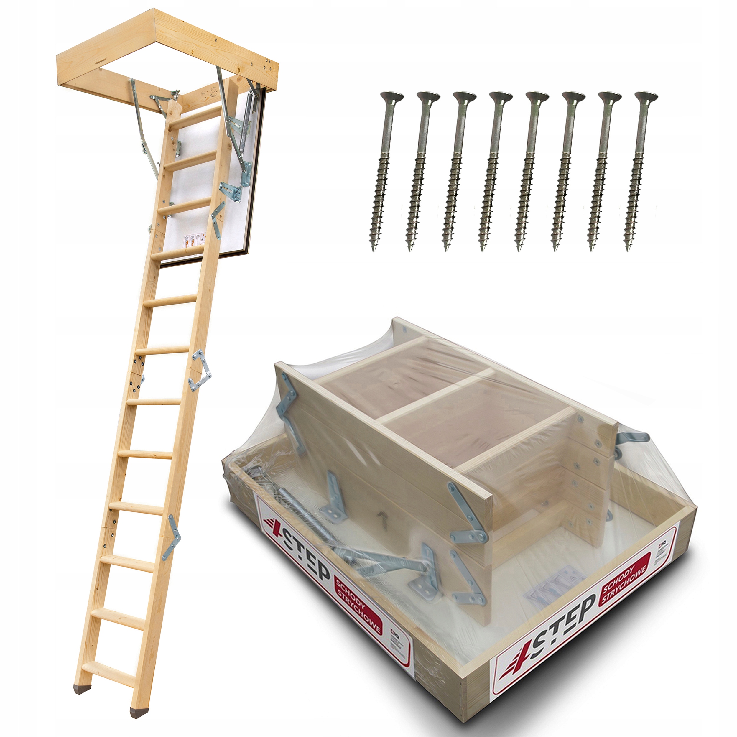 Půdní schody 4STEP Greenline 90x60 35 mm 1,05 W/m2K H280 Šrouby Bonus