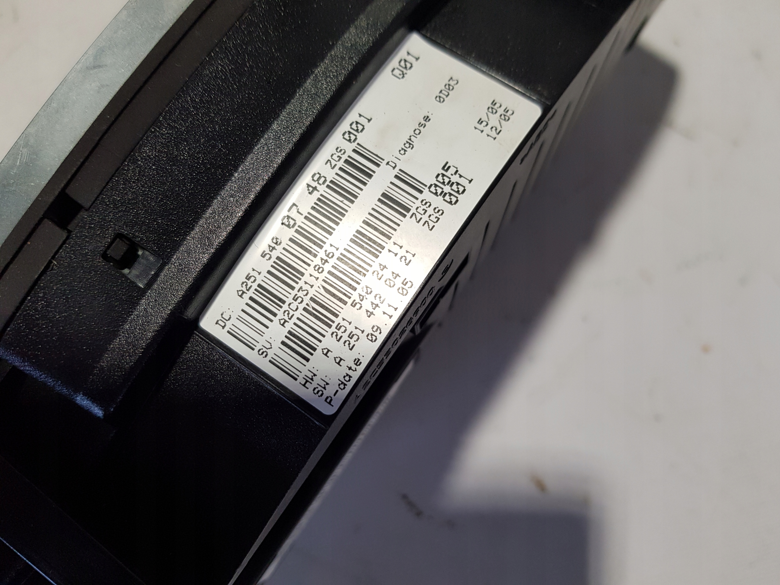 dials MERCEDES R W251 3.0 CDI W164 A2515400748