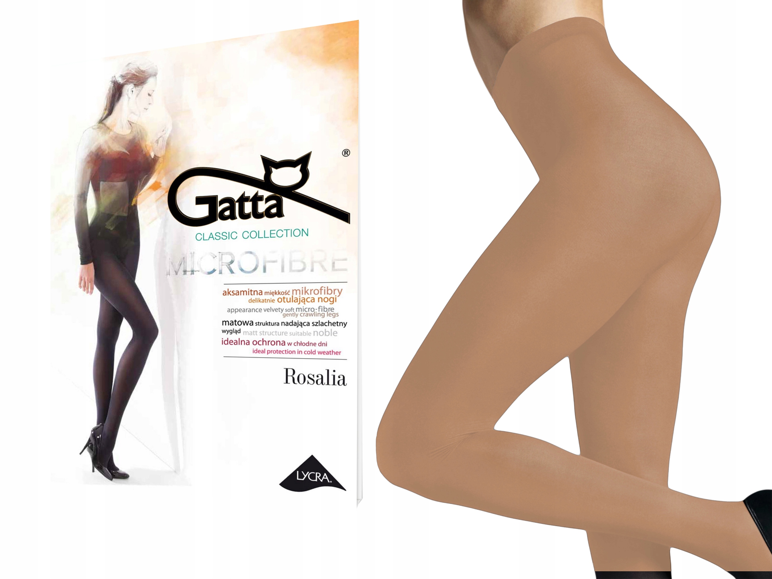 

Gatta Rosalia rajstopy 40 den, beige, 2-S