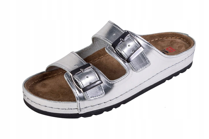 

Klapki medyczne zdrowotne Memory Buxa BZ110 silv38