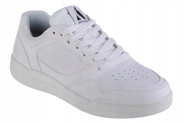 Skechers Pánské Sportovní Boty Bílé S Šněrovací Kůží 39,5 Tlm