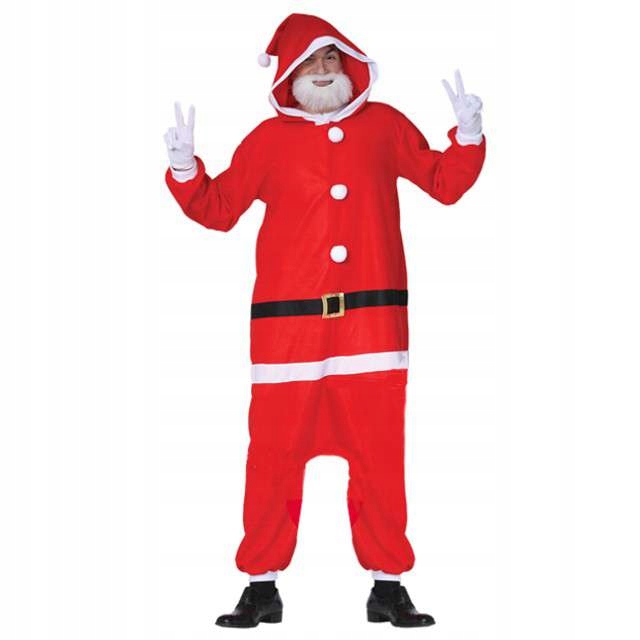 strój PIŻAMA pidżama ŚWIĘTY MIKOŁAJ mikołaja roz L