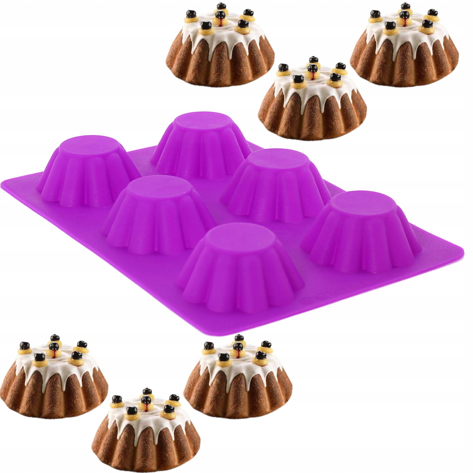 

Forma, foremka silikonowa na babeczki, muffinki F.