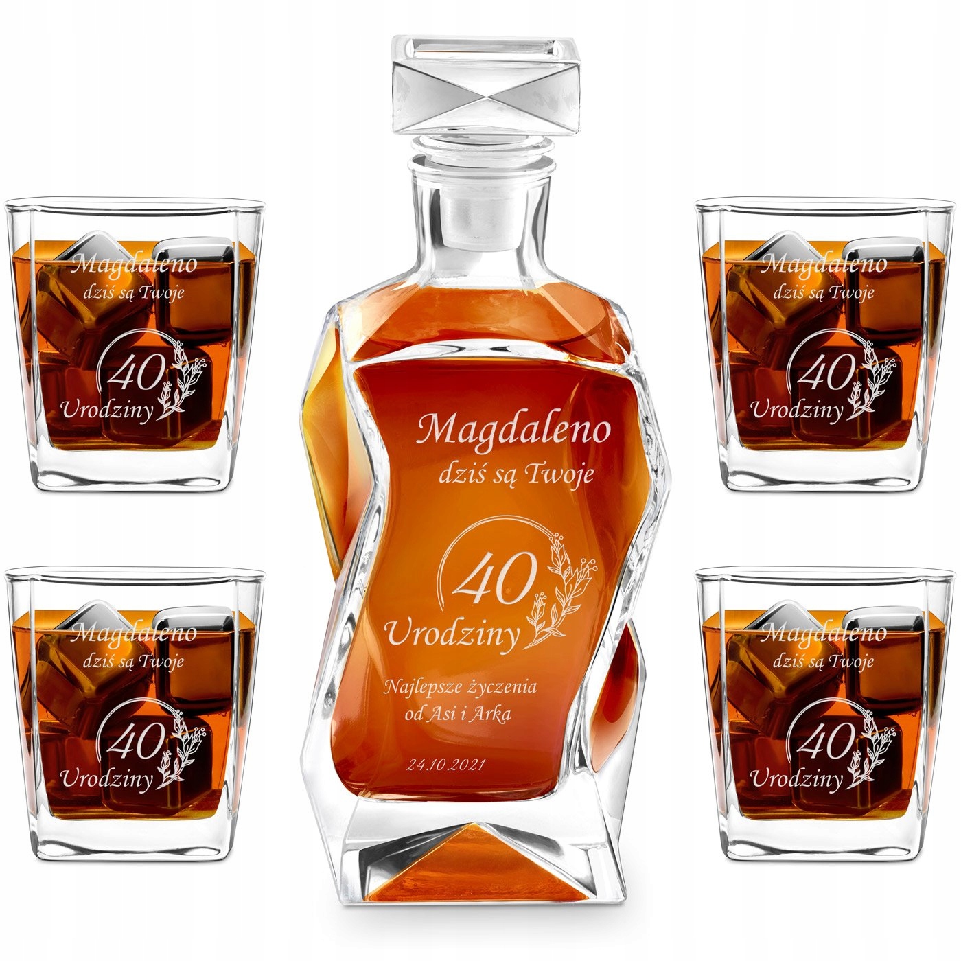 

Na Urodziny Karafka Do Whisky Grawer