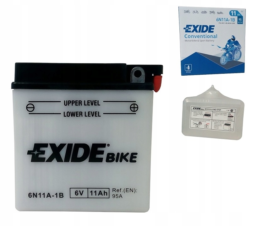 

Akumulator 6N11A-1B 6V 11Ah 95A Exide