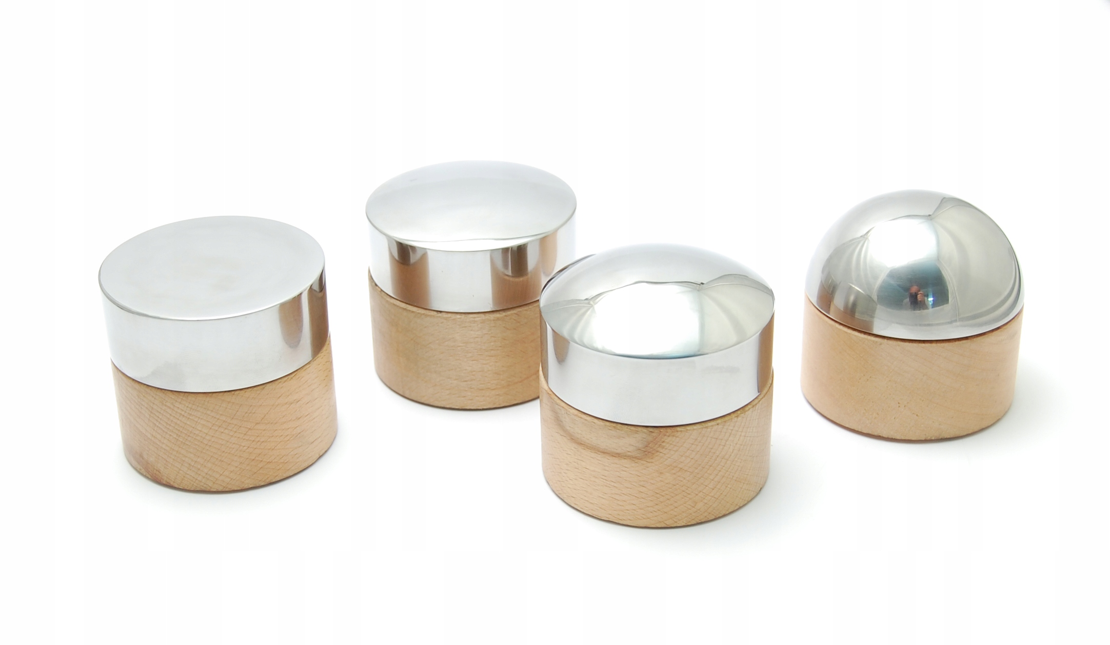 Puncin půlkruhový velký 4 ks na dřev. základně