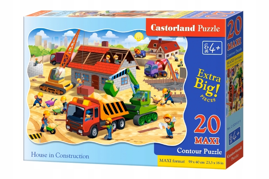 

Puzzle Maxi 20 Na Budowie Koparka układanka +4lata