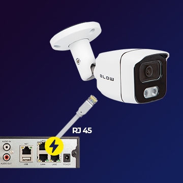 Kamera zewnętrzna IP POE 8MPx Metal IP67 30m IR BLOW Starvis ONVIF Szerokość produktu 17.1 cm