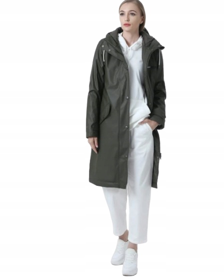 Dingy Weather Kabát S Kapucí Dlouhý Klasický Khaki 38 J7I