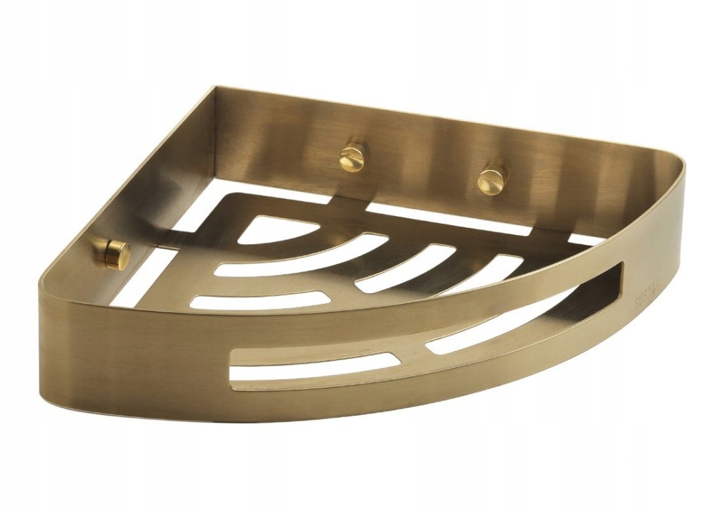 Rohová polica Smart pod sprchu, 210x45x210, zlatá matná (247988) /sm/