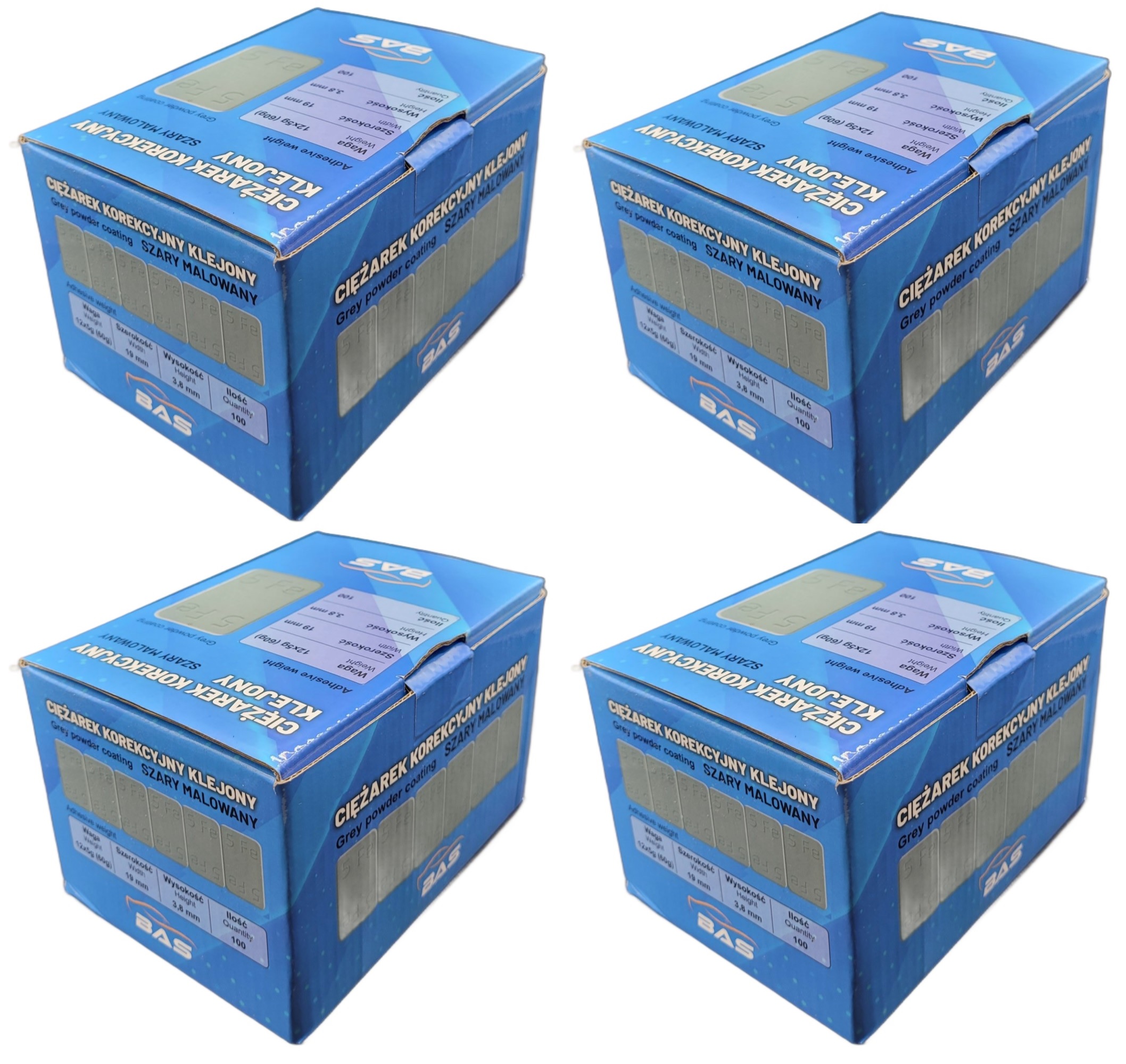 Lepená závaží na hliníkové ráfky potažená Šedá 400x 24kg premium