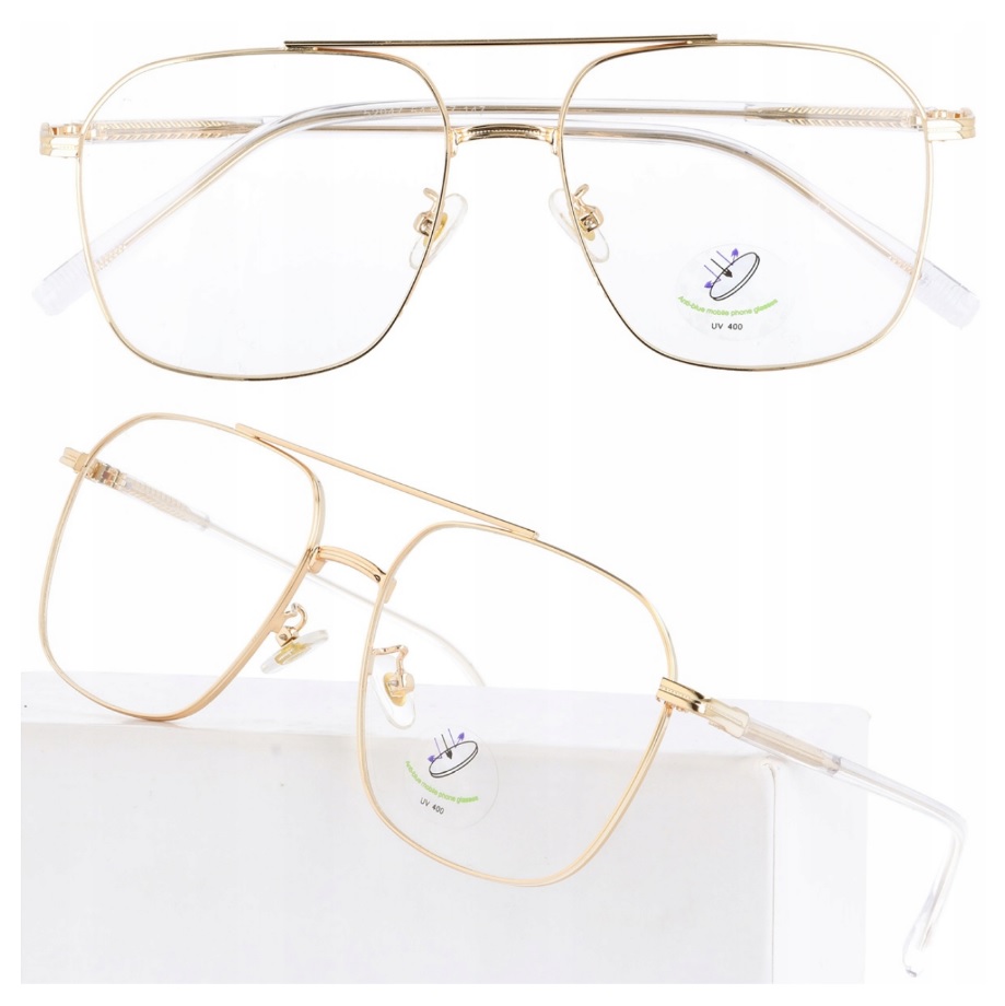 

Okulary Zerówki Męskie Filtr Blue Light komputera