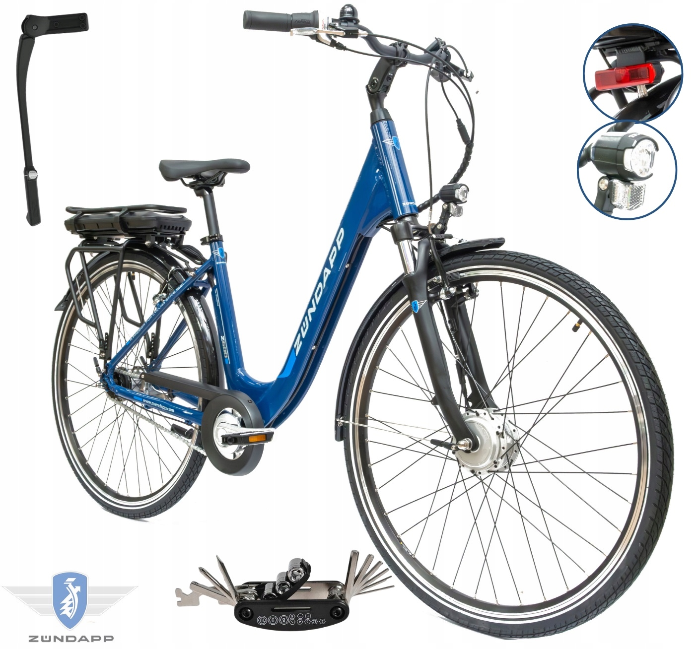 Rower Elektryczny Damski Miejski 28" Shimano Nexus Aluminium Amortyzacja